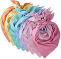 Bandit - The PET Bandana, 8 Pack 100% Organic Cotton Pet Bandanas Clothes by PetPassion