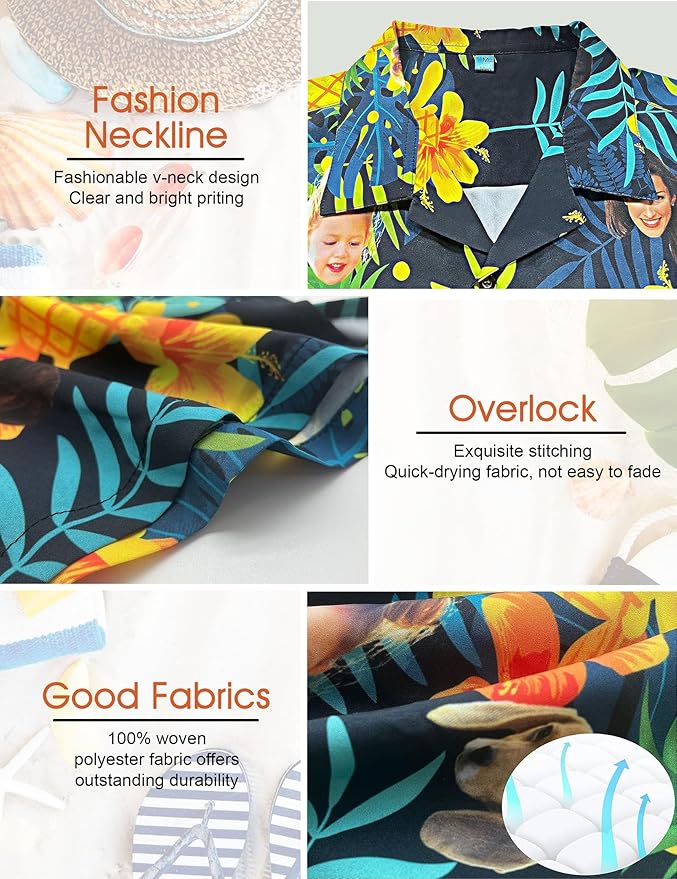 Custom Hawaiian Shirt with Face Photo Picture - Image 8