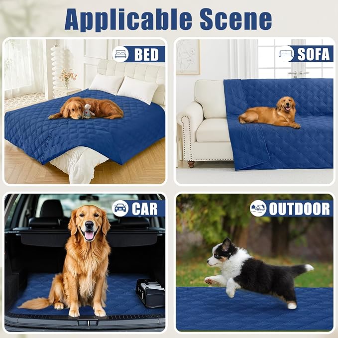 Smiry Waterproof Dog Bed Cover Blanket 40x80, Soft Reversible Pet Blanket - Image 5
