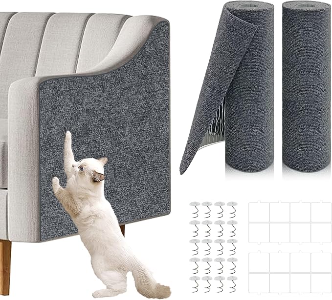 2 Pcs Total 78.8"x15.8" Cat Scratch Mat, Cat Scratch Couch Furniture Protector by Unknown