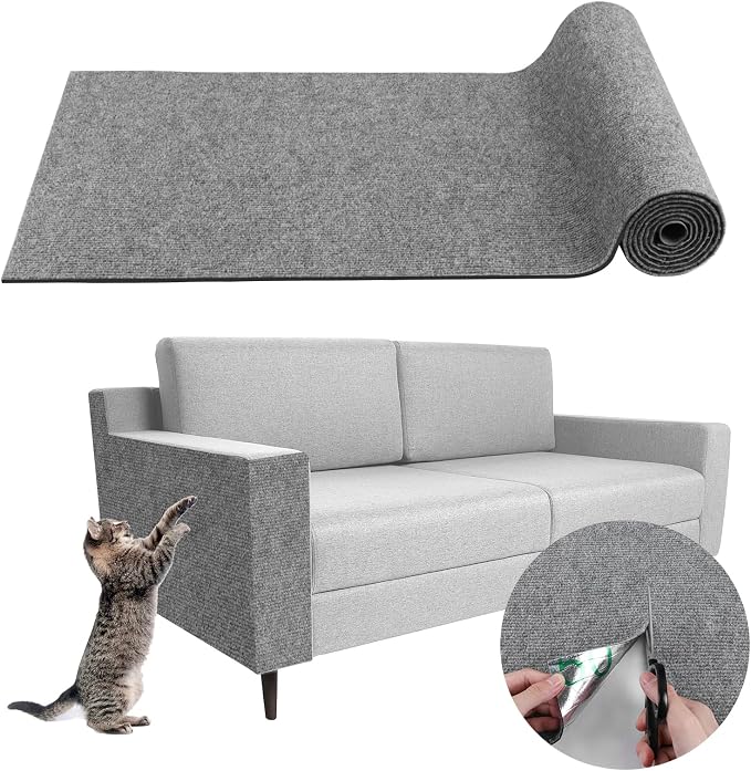 Climbing Cat Scratcher Mat Trimmable Cat Scratching Post Carpet 78.7’’x15.8’’ by LSGCQ