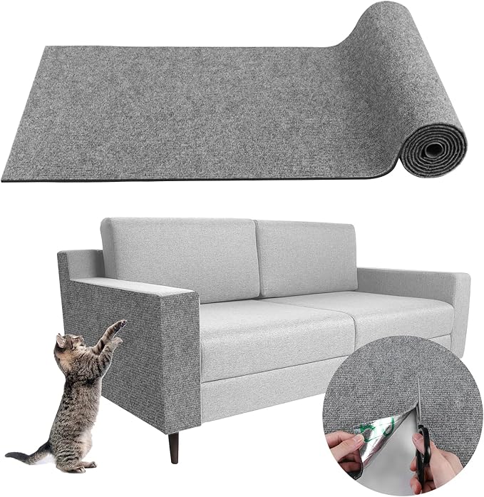Climbing Cat Scratcher Mat Trimmable Cat Scratching Post Carpet 39.3’’x15.8’’ by LSGCQ