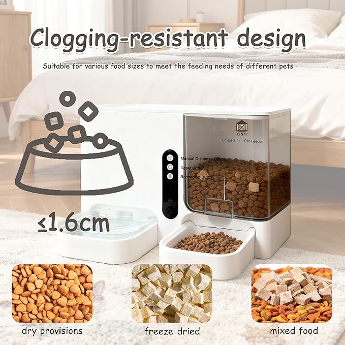 Automatic Pet Feeder and Water Dispenser 2-in-1 Set - Image 2