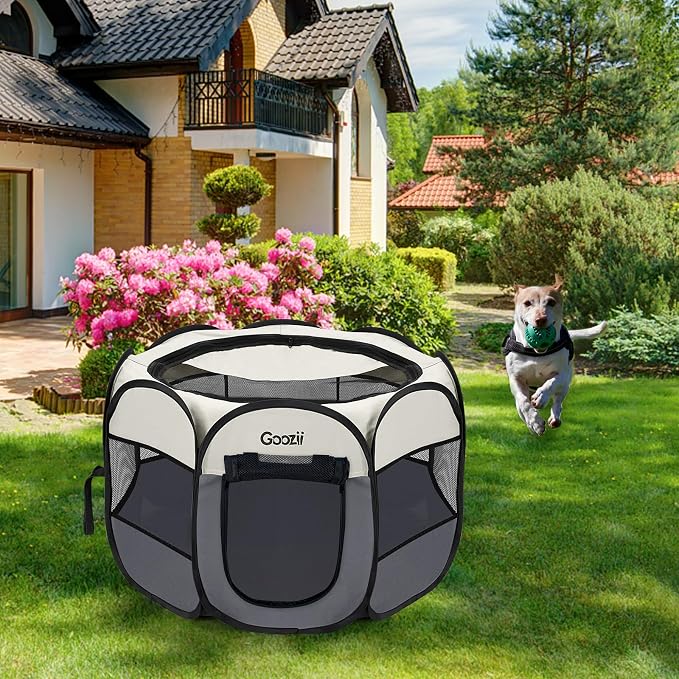 Pet Cat Playpen for Indoor Cats Enclosed, Puppy Dog Play Pen for Outdoor Travel - Image 7