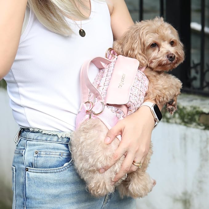 Dog Lift Harness Backpack for Small Dogs Cats, Adjustable Straps Dog Sling - Image 6