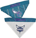 Pets First NBA Dog Bandana -Charlotte Hornets Reversible Bandana. 2 Sided Home by PETSFIRST