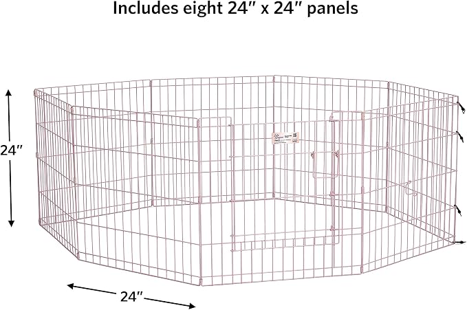 MidWest Homes for Pets Folding Metal Puppy / Dog Exercise Pen, Indoor/Outdoor - Image 5