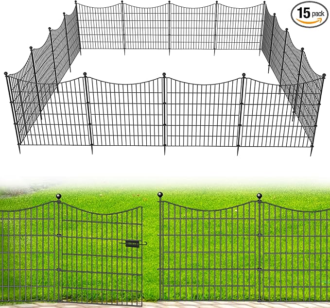 15 Panels Decorative Garden Fence by OutdoorFence