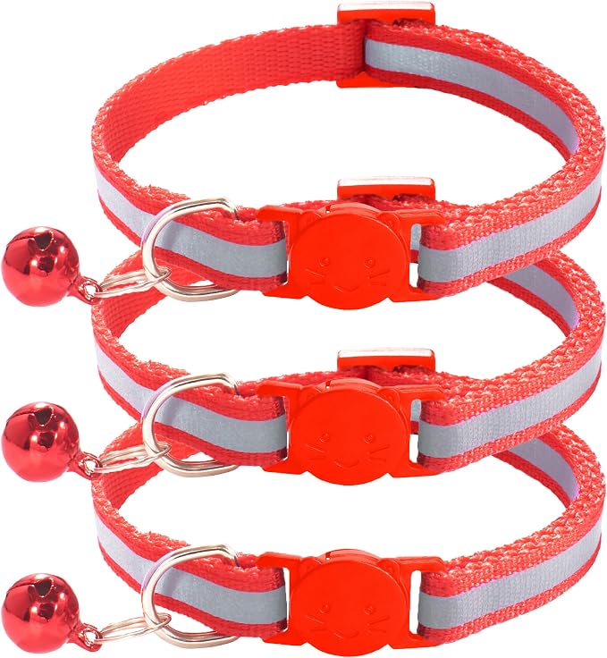 3 Pack Reflective and Breakaway Cat Collars by Unknown