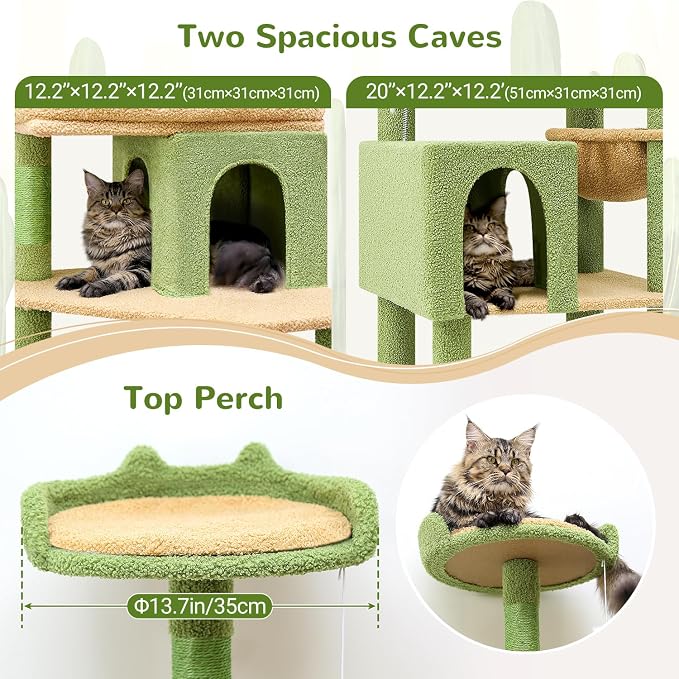 Globlazer Heavy Duty Cactus Cat Tree - Image 4