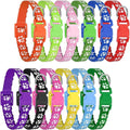 12 Pack Puppy Collars for Litter, Adjustable Puppy ID Collars Soft Nylon by Makeyourlifemoreenjoyable