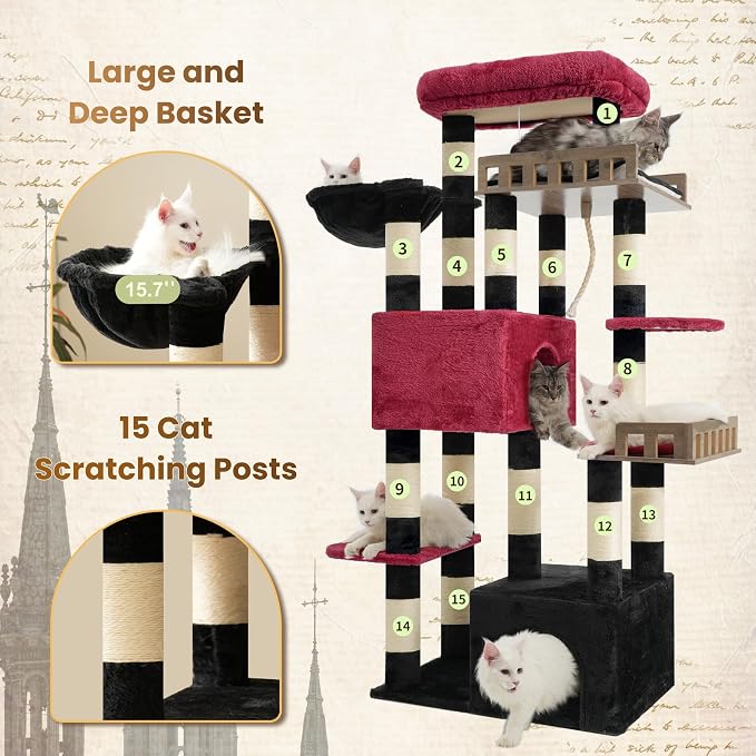 Maine Coon Cat Tree, Heavy Duty Cat Tree - Image 5