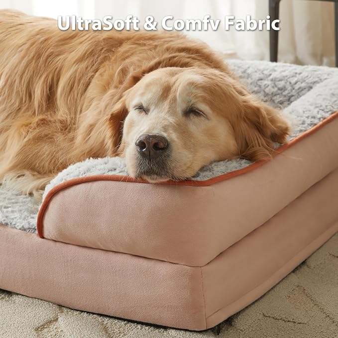 Orthopedic Dog Bed for Extra Large Dogs, Egg Crate Foam Bed for Extra Large Dogs - Image 2