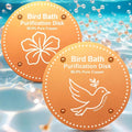 Bird Bath Purification Disk Pure Copper Outside Winter Solar Power Birdbath by OICEME