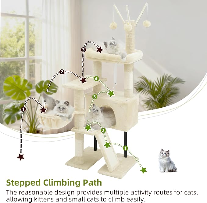 Cat Tree for Indoor Cats, Cat Tower - Image 2