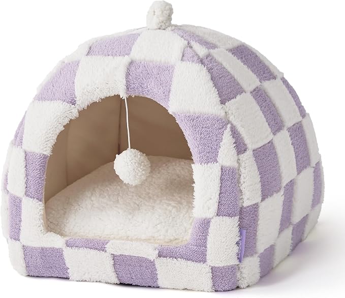 Lesure Cute Cat Beds for Indoor Cats - 2 in 1 Cat Cave Bed for Kittens and - Image 7