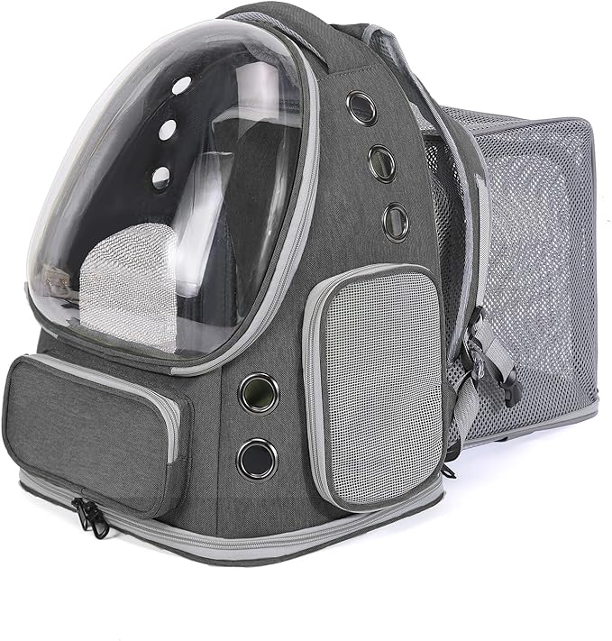 Cat Backpack Carrier for Large Cats, Expandable Cat Bubble Backpack, Dog by GixDix