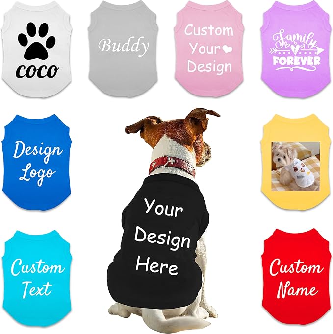 Custom Dog Shirt, Customized Summer Breathable Pullover Pet Outfit Personalized - Image 7
