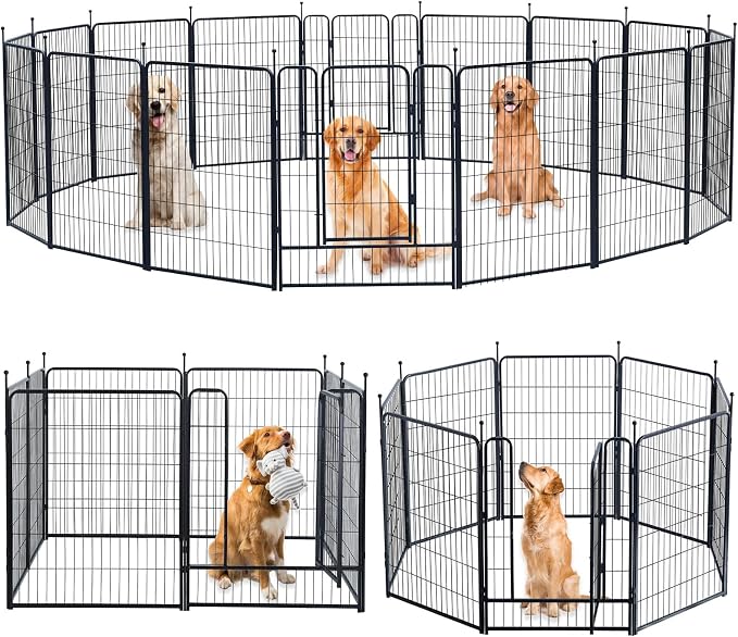 Dog Playpen, Portable Outdoor Dog Fence, Dog Playpen by XDPET