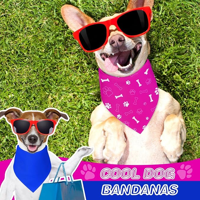 Kacctyen 100 Pieces Dog Bandanas Bulk Plain Blank Heat Transfer Triangle Dog - Image 2