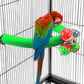U Shape Parrot Perch Stand Toy Bird Platform Sand Paw Grinding Clean Stick by FrgKbTm