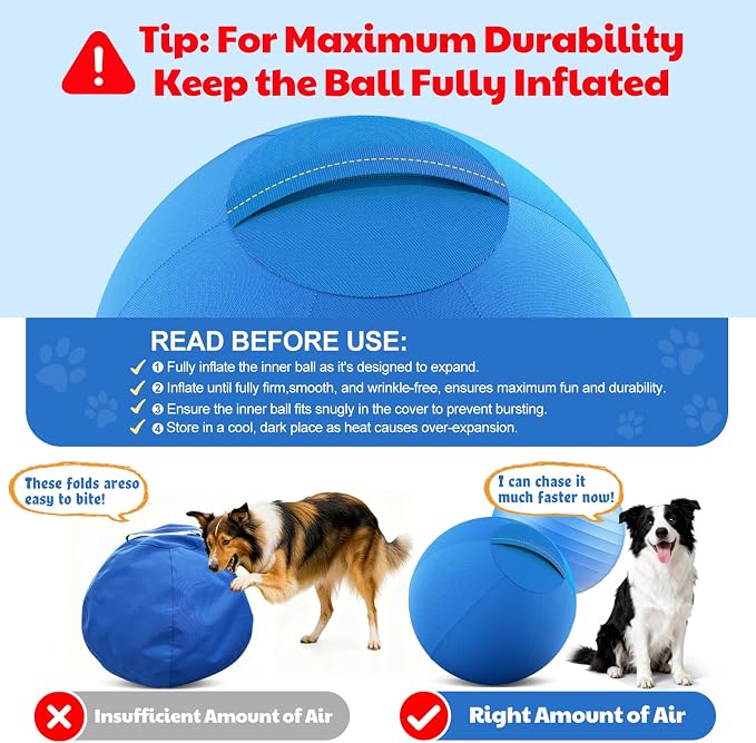 Happypaw 18'' Herding Ball for Dogs – Enhanced Chew Resistance & Heavy-Duty - Image 6
