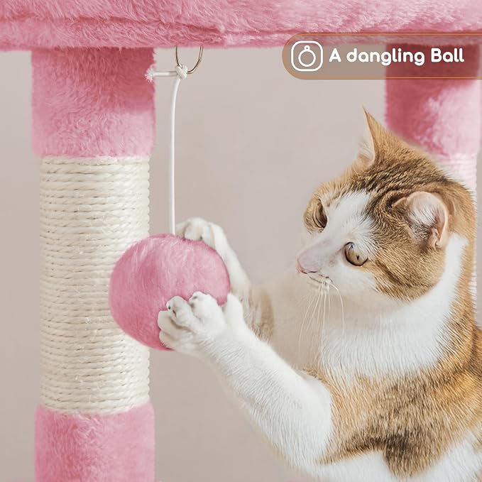 Yaheetech Cat Tree, 42in Play Tower - Image 5
