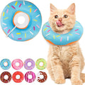 Cat Cone Collar Soft, Cute Cat Donut Collar After Surgery, Adjustable Kitten by Unknown