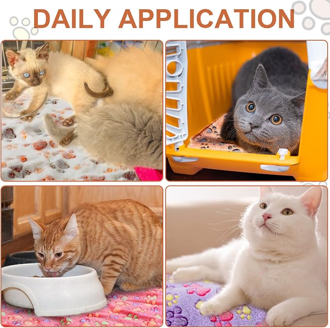 Tatuo 4 Pcs Dog Blanket for Pet Cat Blankets Indoor Puppy Teething Stuff Toys - Image 7