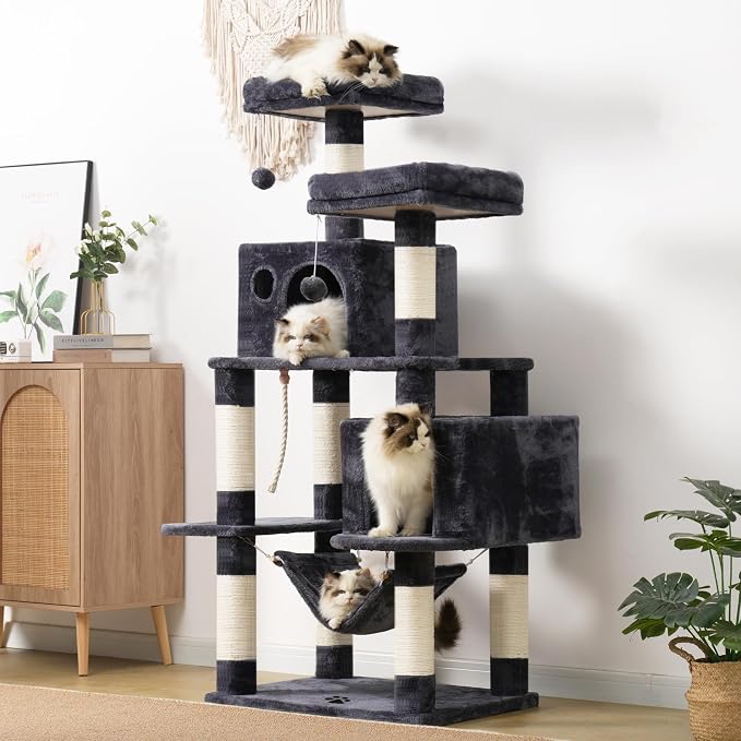 Hey-brother Large Multi-Level Cat Tree Condo Furniture - Image 2