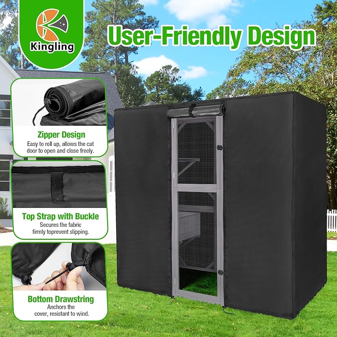 Kingling Outdoor Cat House Cover Fits - Image 5
