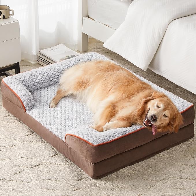 Orthopedic Dog Bed for Large Dogs, Egg Crate Foam Bed for Large Dogs, Equipped - Image 9