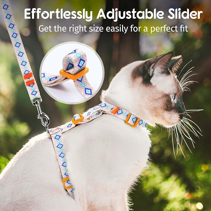 Dooradar Cat Harness and Leash, Escape Proof Adjustable Kitten Vest, - Image 7