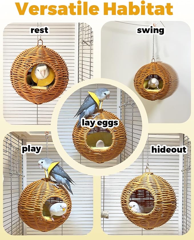 Chewproof Steel Frame Bird Nest - Image 6