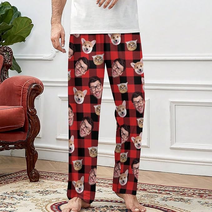 Custom Pajamas Pants with Photo - Image 3