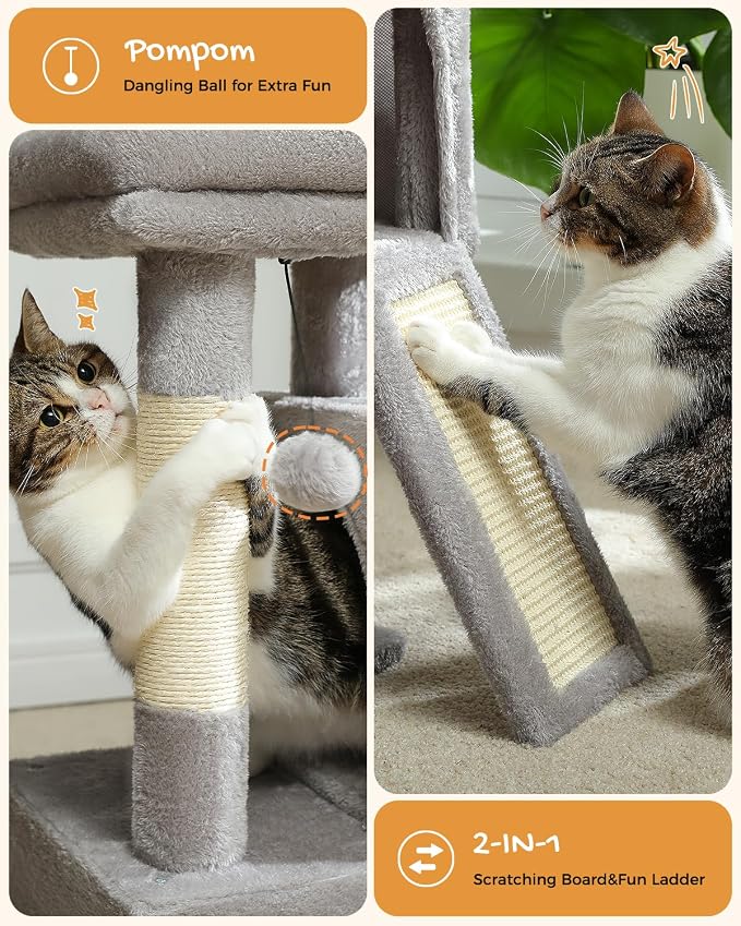 PAWZ Road Cat Tree, 30 Inches Cat Tower - Image 4
