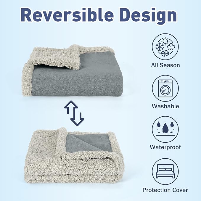 Kritter Planet Waterproof Dog Blanket, Reversible Water Proof Pet Blanket - Image 2