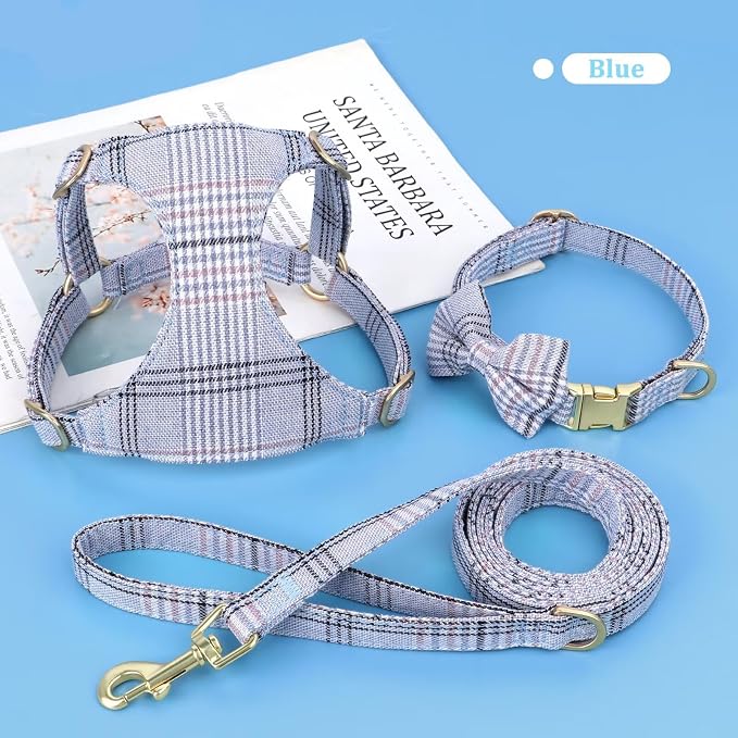 Beirui Cute Small Dog Harness Collar and Leash Set - Image 2