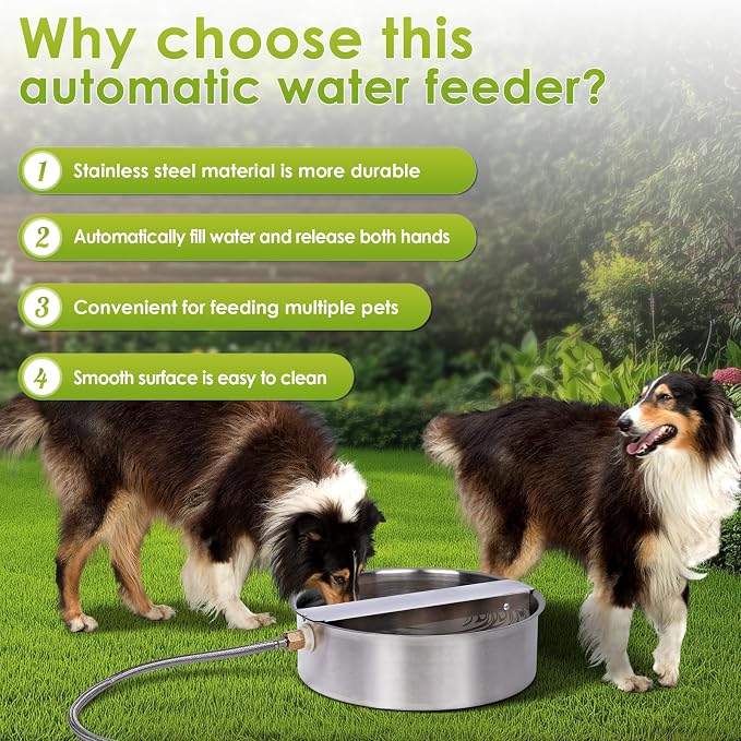 Automatic Dog Water Bowl Dispenser Large Breed Outdoor Pet Water Fountain Pet - Image 4