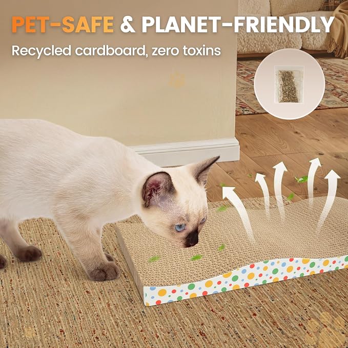Cat Scratching Board, Large Wide Corrugate Cat Scratcher - Image 4
