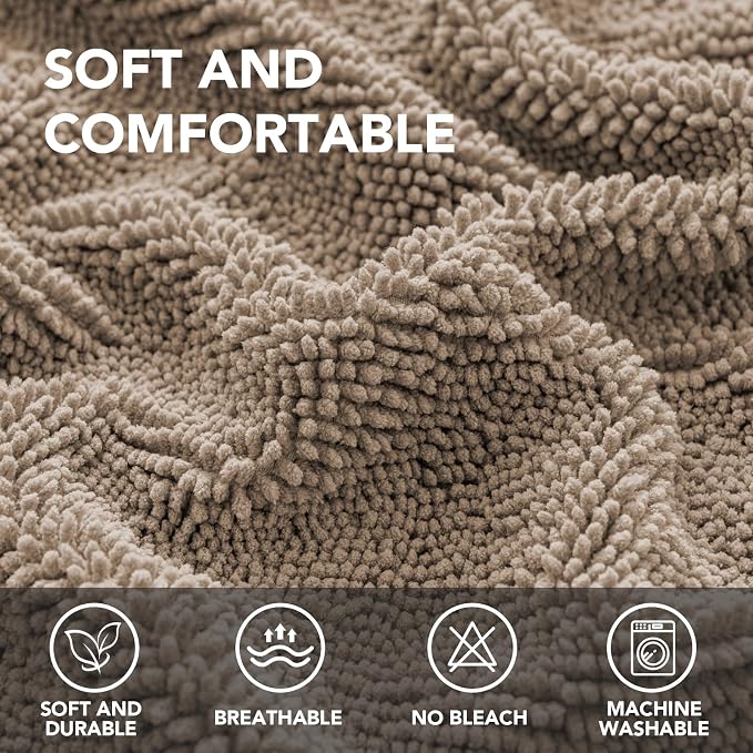 H.VERSAILTEX Non Slip Pet Couch Cover Chenille Dog Bed Protector Thick Soft - Image 2