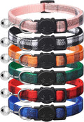 6 Pack Classic Plaid Cat Collars by ExtodryPremiumCatCollarswithbell