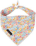 ARING PET Girl Dog Bandana, Spring Summer Daisy Floral Pet Bandana Scarf by ARINGPET