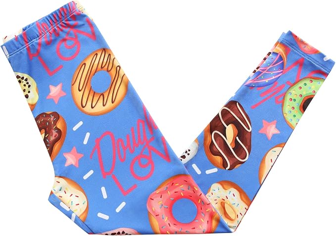 Girl Unicorn Leggings Kid Rainbow Print Legging Tights Trousers Slim Long Pants - Image 3