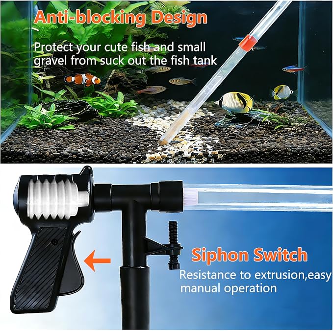 Fish Tank Cleaner Kit, Gravel Vacuum - Image 4