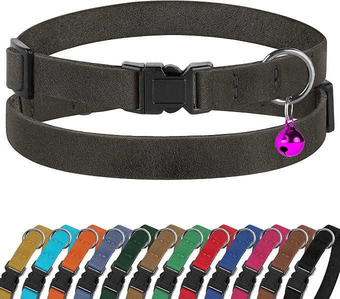 Breakaway Cat Collar Leather by BUDKAS