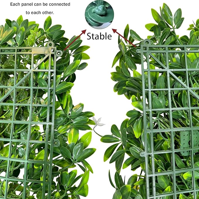 Artificial Plant Wall Roll: 60 X 120 in UV-Anti Ivy Privacy Fence Screen Faux - Image 4