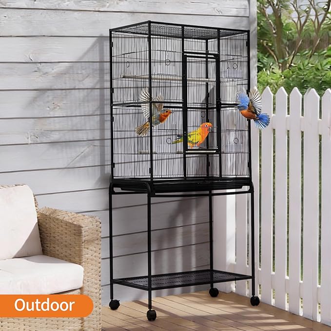 GarveeHome 62.6" H Large Bird Cage, Bird Cage - Image 9