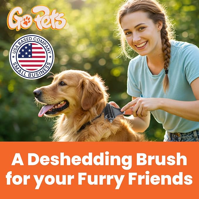 GoPets 2-in-1 Dematting Comb for Dogs, Pet Grooming Rake, Double-Sided Dog - Image 3