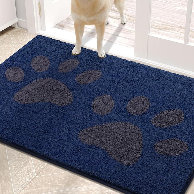 Buganda Dog Door Mat for Muddy Paws, Absorbent Dirt Trapper Washable Indoor by Buganda